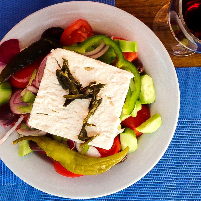 Greek salad(Amorosso by plati beach hotel)