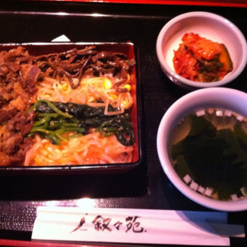 ビビンバ肉重ランチ(叙々苑 中目黒店)