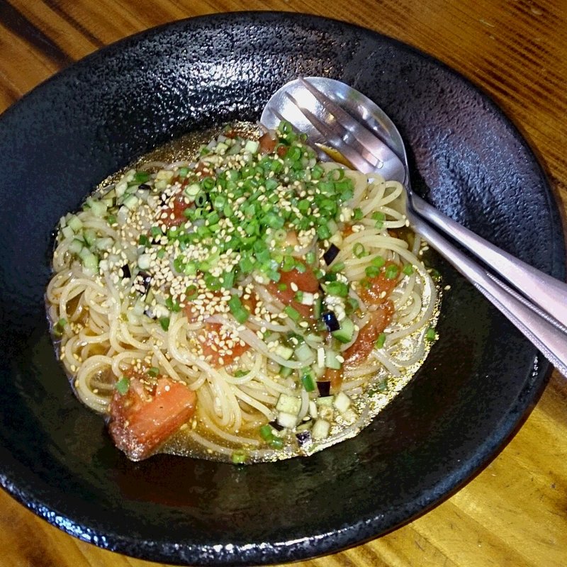 冷製トマトと山形のだしパスタ(花花)