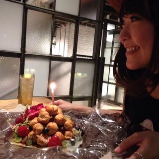 プチシューバースディケーキ(Matsunosuke)