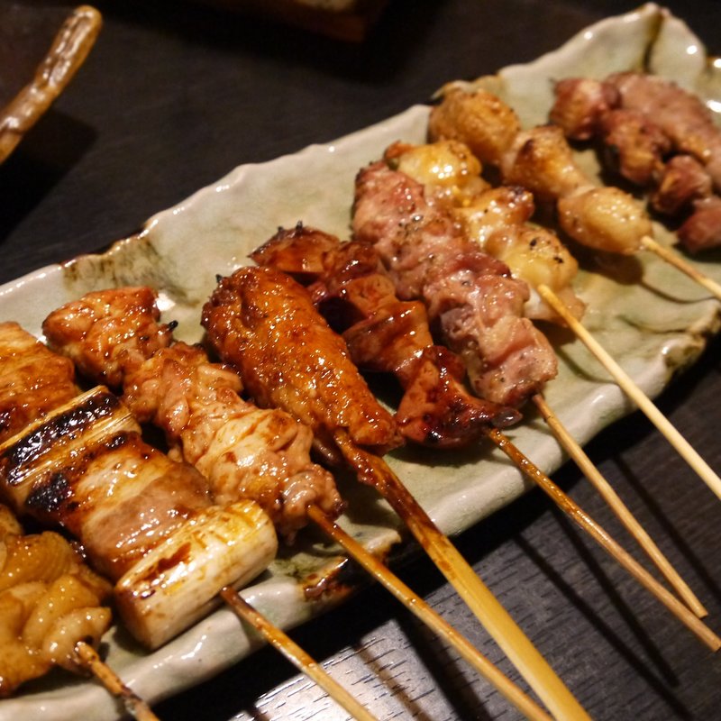 串焼き盛り合わせ10本(炭火焼と焼酎 大)
