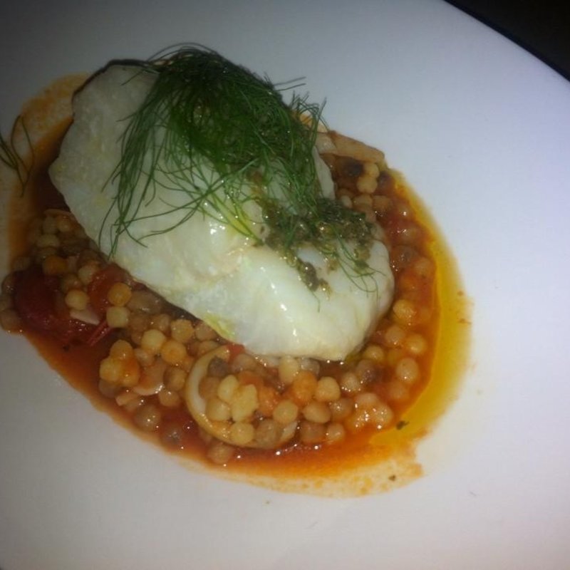 白身魚と豆の煮込み(A Voce)