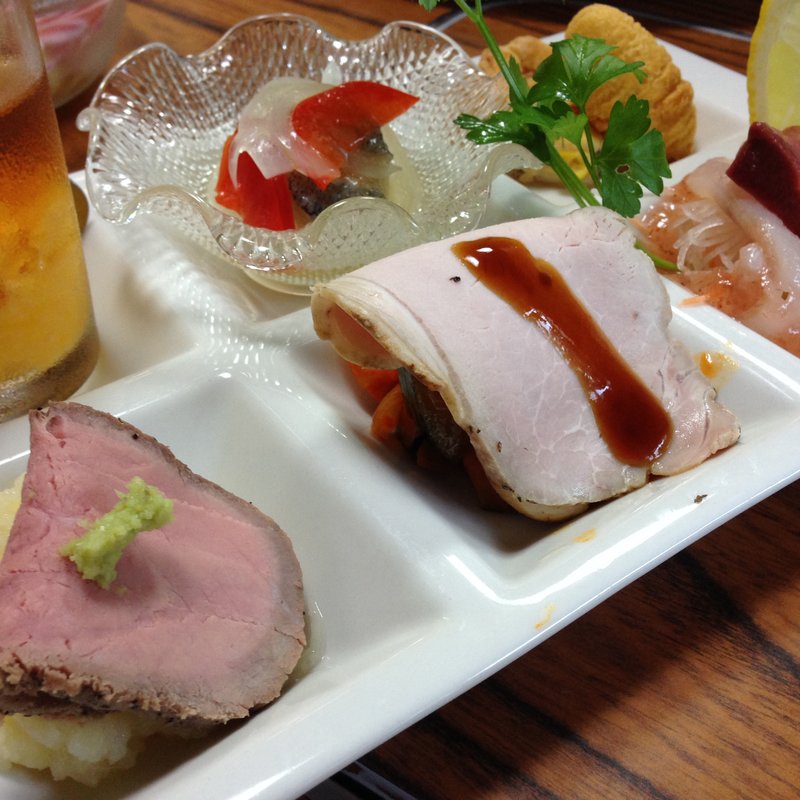 夏のシェフおまかせオードブル盛り合せ(レストランあさひや)