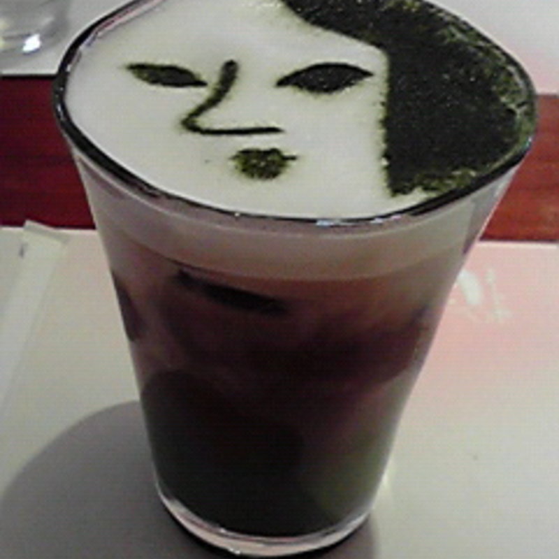 よーじや製抹茶カプチーノアイス(よーじやカフェ　三条店)