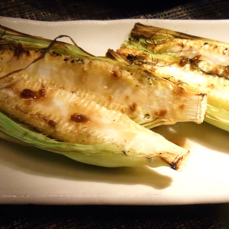 朝採りヤングコーンの炭火焼き(なぎの木・麻布十番店)