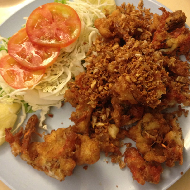 ソフトシェルクラブの唐揚げ(ソントーン)