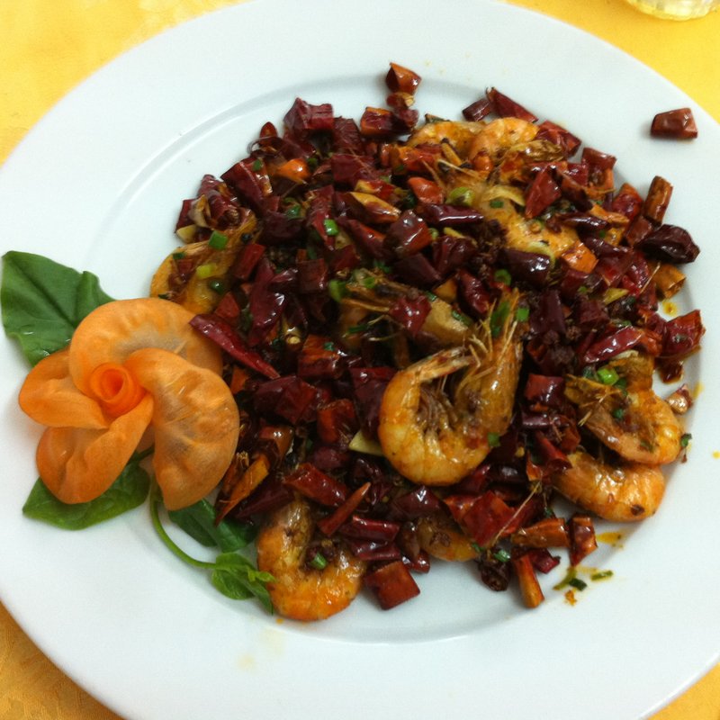 海老チリ(河内老成都)