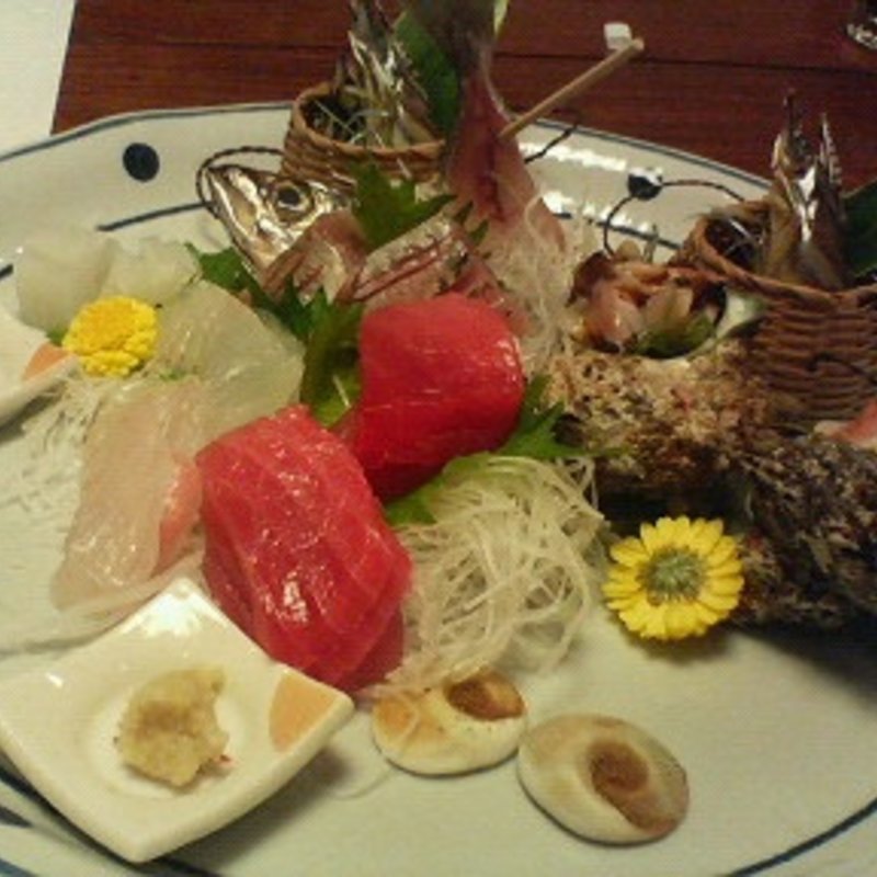 お造りの盛り合わせ(湯河原温泉 藤田屋)