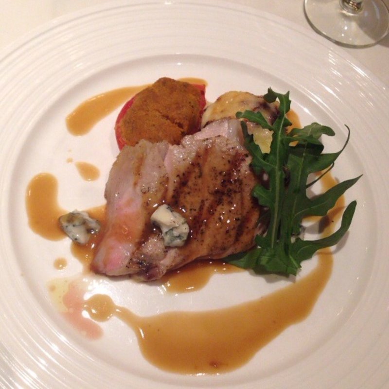 四元豚のグリルとトマトグラタン(Amalfi NOVELLO)