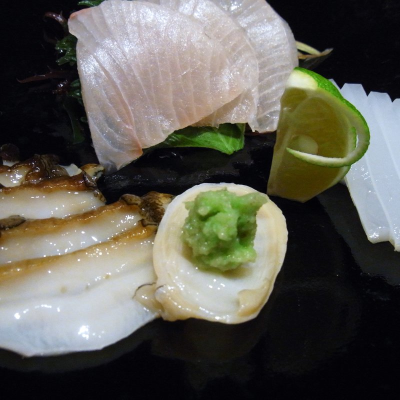 あわびと採れたて刺身盛り(海里村上 )