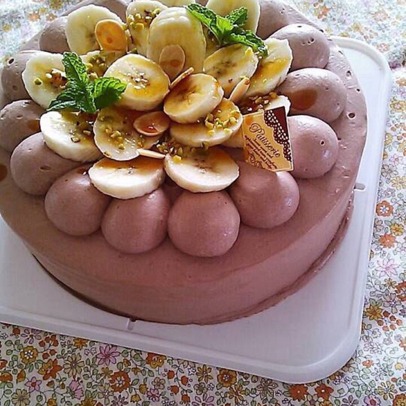 チョコ＆バナナデコレーション5号(Ｅ sweets)