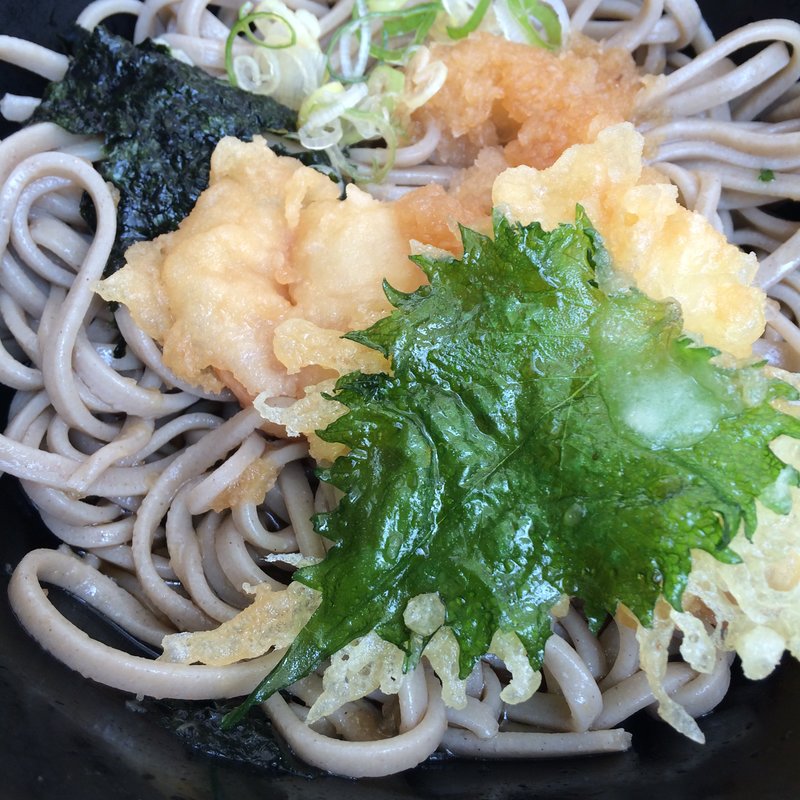 小エビのおろし蕎麦(十割蕎麦と焼鶏処　寿庵)