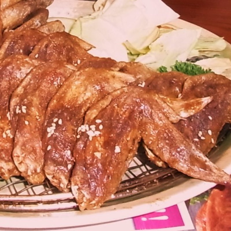 手羽先唐揚げ・辛口(鳥良恵比寿店)