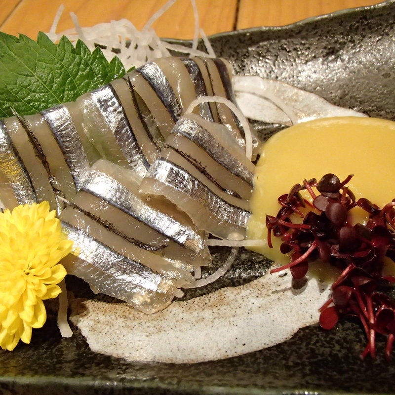 きびなごの刺身(九州 熱中屋 浜松町 LIVE)