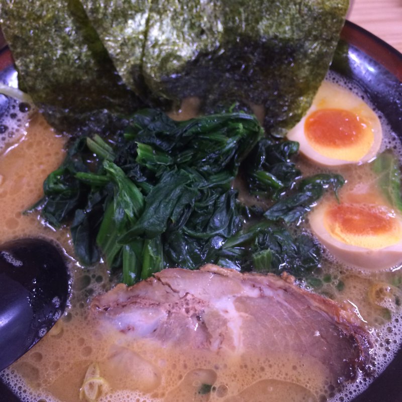 らーめんほうれん草トッピング(麺屋はる)