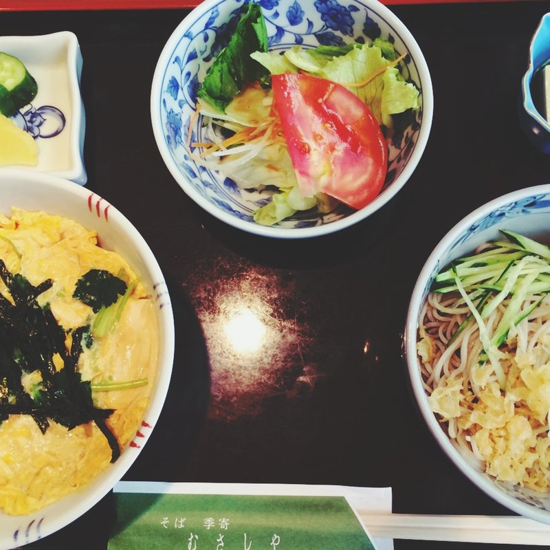 湯葉丼セット(そば季寄 武蔵屋)