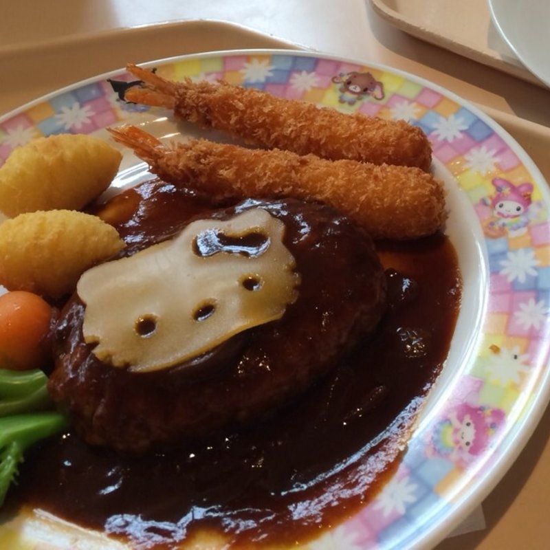 キティちゃんデミハンバーグプレート(キャラクターフードコート （【旧店名】グルメバザール）)