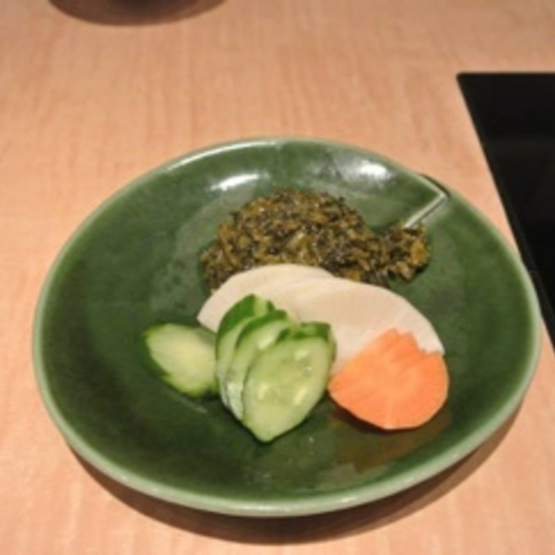 産地お漬物(水たき料亭 博多華味鳥 博多駅筑紫口店)