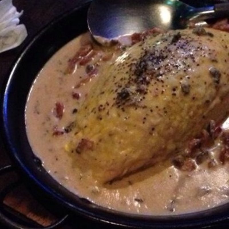 照焼チキンのきのこクリームオムライス(BABY FACE PLANET'S 郡山店 （ベイビーフェイスプラネッツ）)