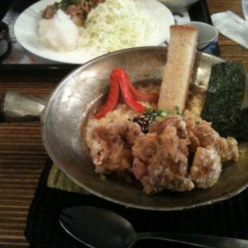 からあげ＋おじや(bio ojiyan cafe 原宿本店)