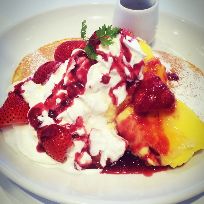 苺とクレームブリュレのパンケーキ(Butter ららぽーと豊洲店)