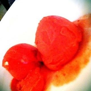 Strawberry sorbe(Estiatorio Milos)