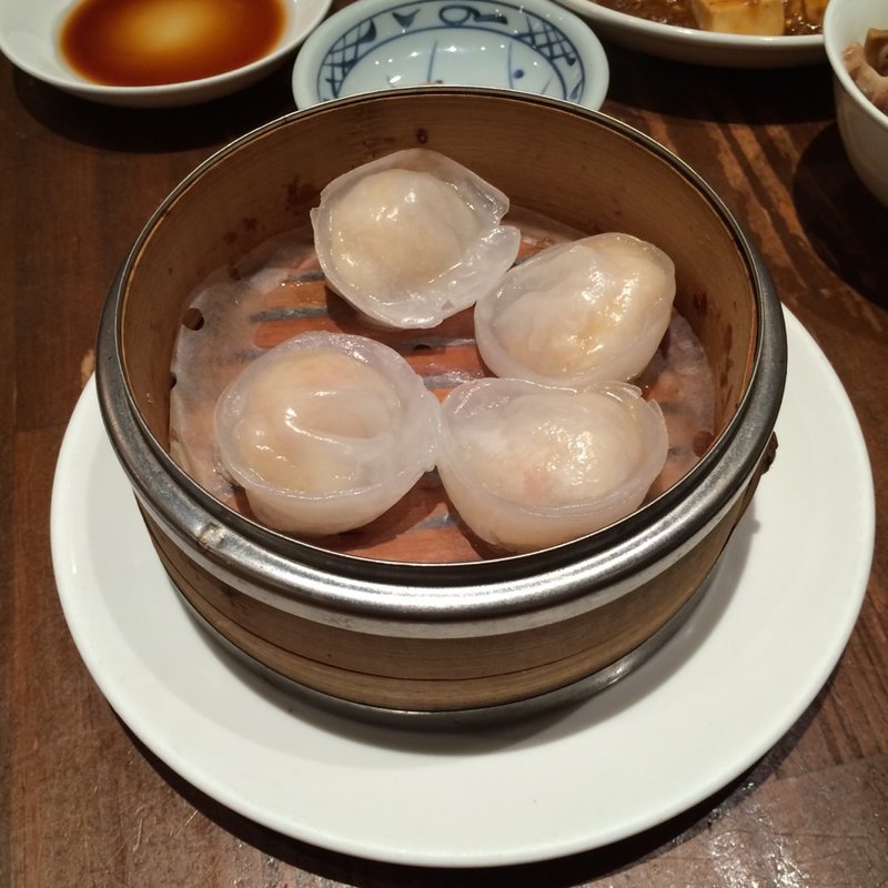 帆立入り海老蒸し餃子(鍋家 阿佐ヶ谷店)