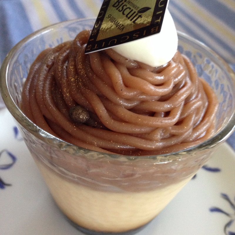 大人のモンブランプリン(ビスキュイ)