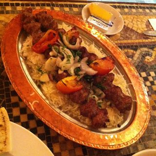 Shish Kebab Irany with White Rice(Tarbush)