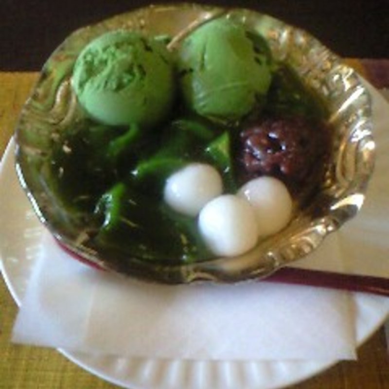 抹茶ゼリー抹茶(中村藤吉　平等院店)