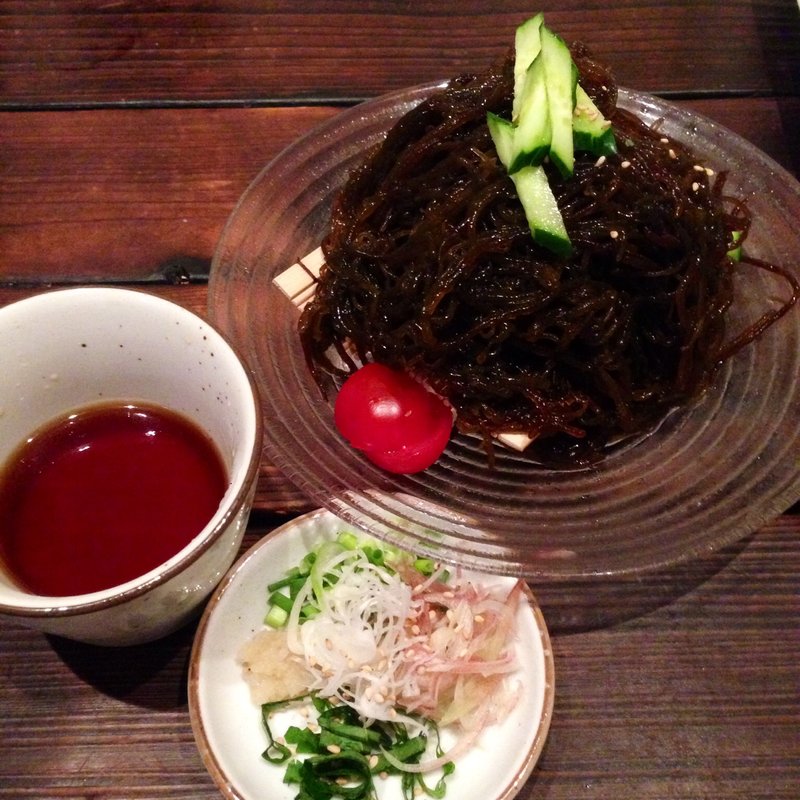 もずく蕎麦(中む食堂)
