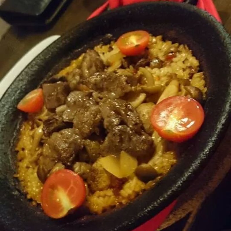 イベリコ豚とキノコのパエリア(EL・BARCO （エル・バルコ）)