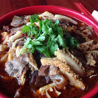 Beef tendon hot pot soup(LAO BEI FANG DUMPLING HOUSE 1)