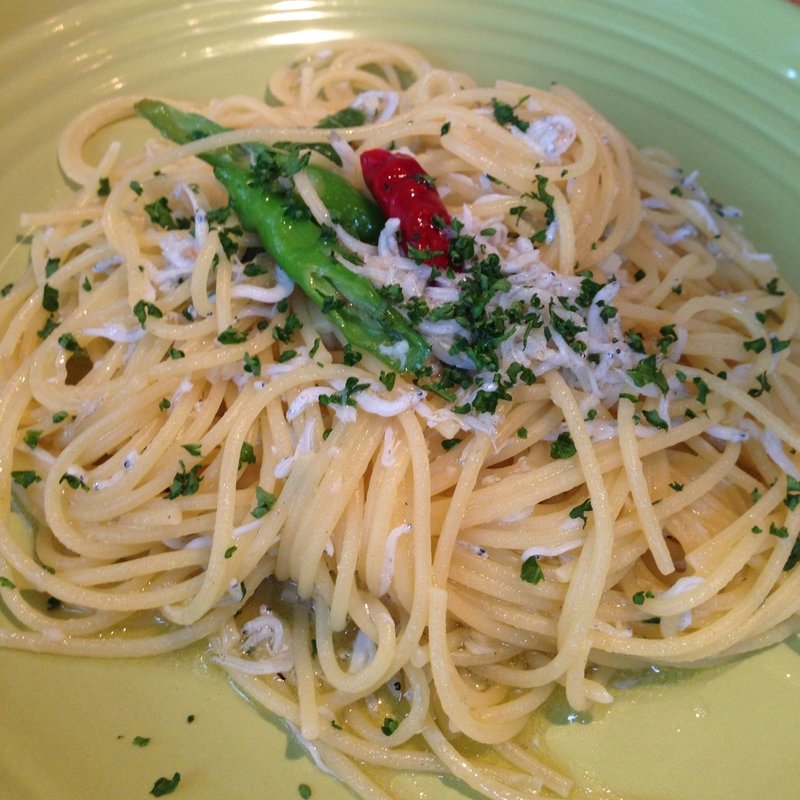 しらすと旬彩のペペロンチーノ(RH CAFE MINATOMIRAI)