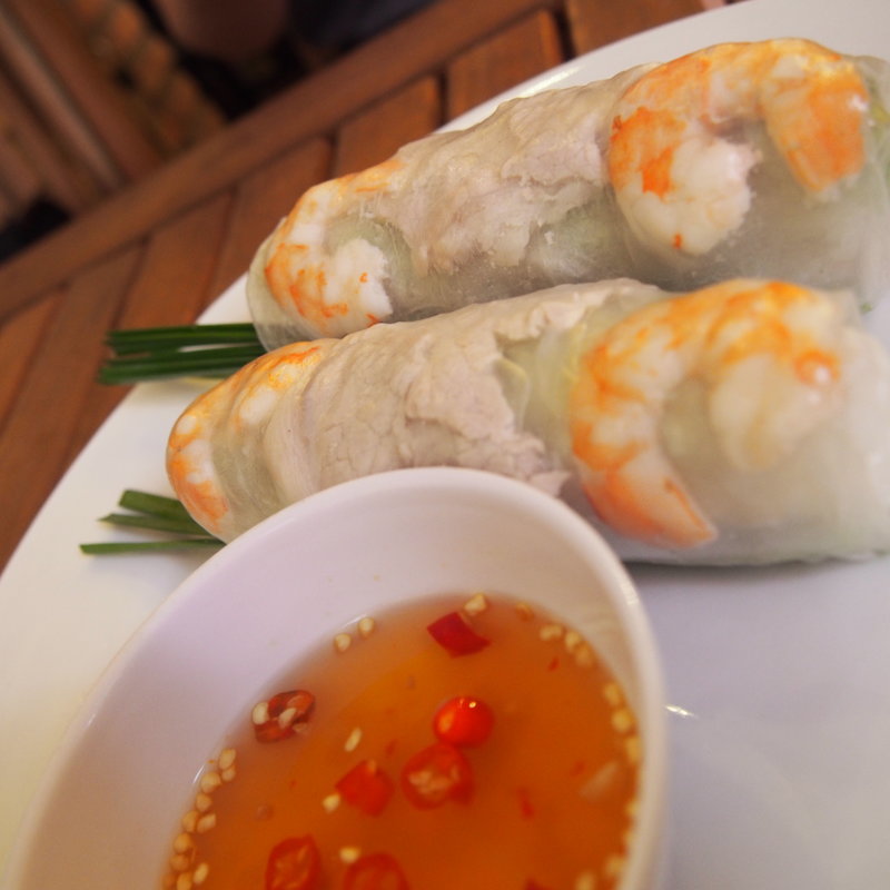 エビと豚肉の生春巻き(Chi's Cafe)