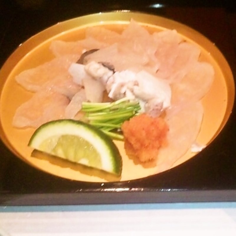 ふぐ刺し(ふぐ一期一会 （いちごいちえ）)