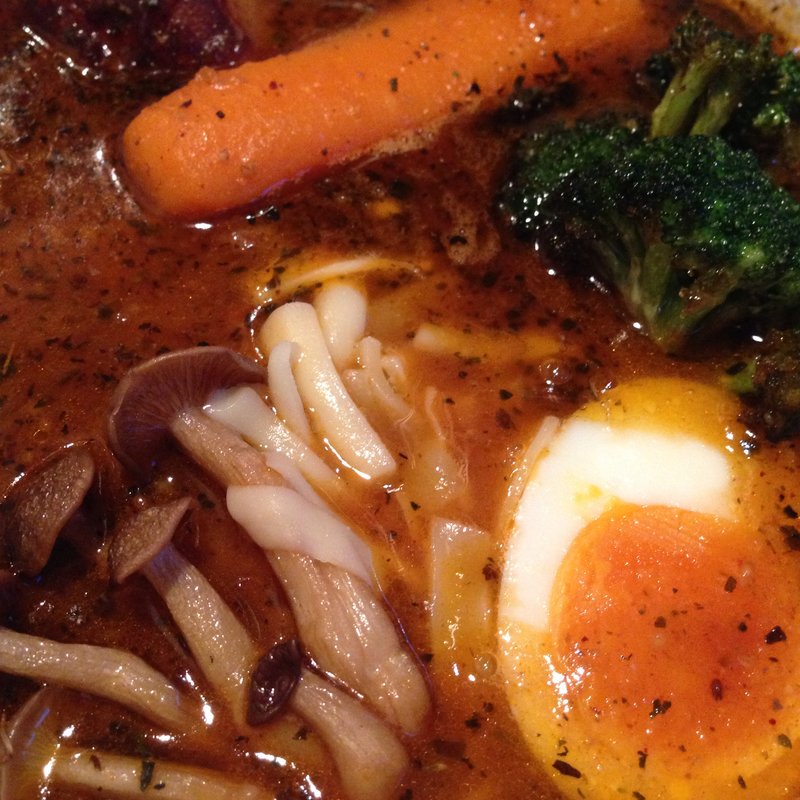 きのこチーズカレー(らっきょう)