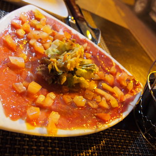 鹿肉のカルパッチョ(Stone Grill)