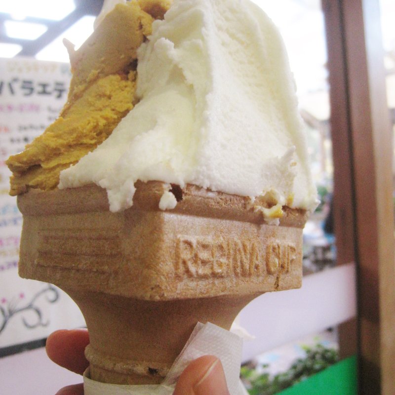 パンプキンとミルクのジェラート(gelateria popolo)
