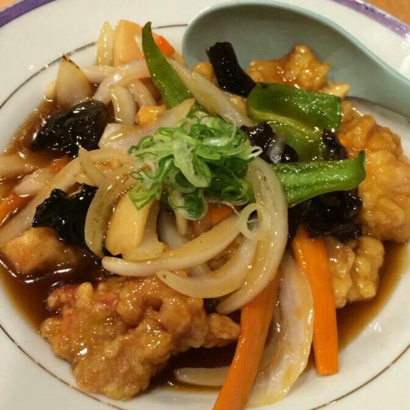 鶏の甘酢あんかけ(味菜芳文 )