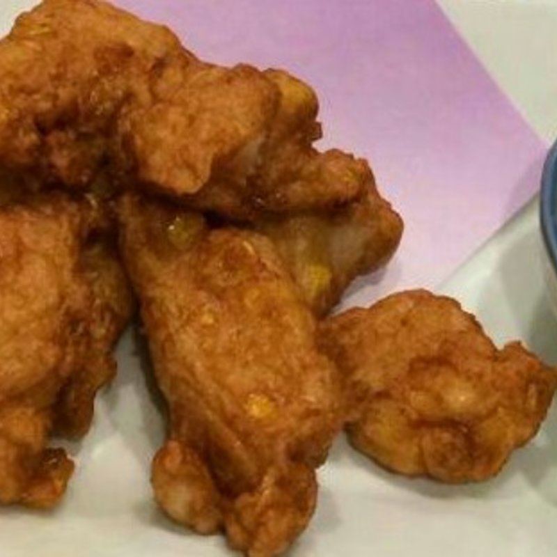 トウモロコシ入り海老のすり身揚げ(味菜芳文 )