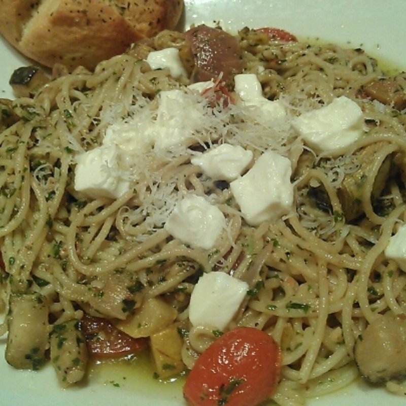 シーフード・バジルソース・パスタ(Houlihan’s)