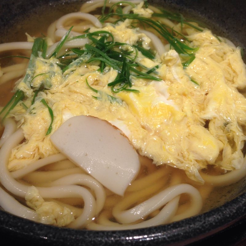 玉子とじのおうどん(あぶり 元之蔵 ダイワロイネットホテル京都四条烏丸店 )