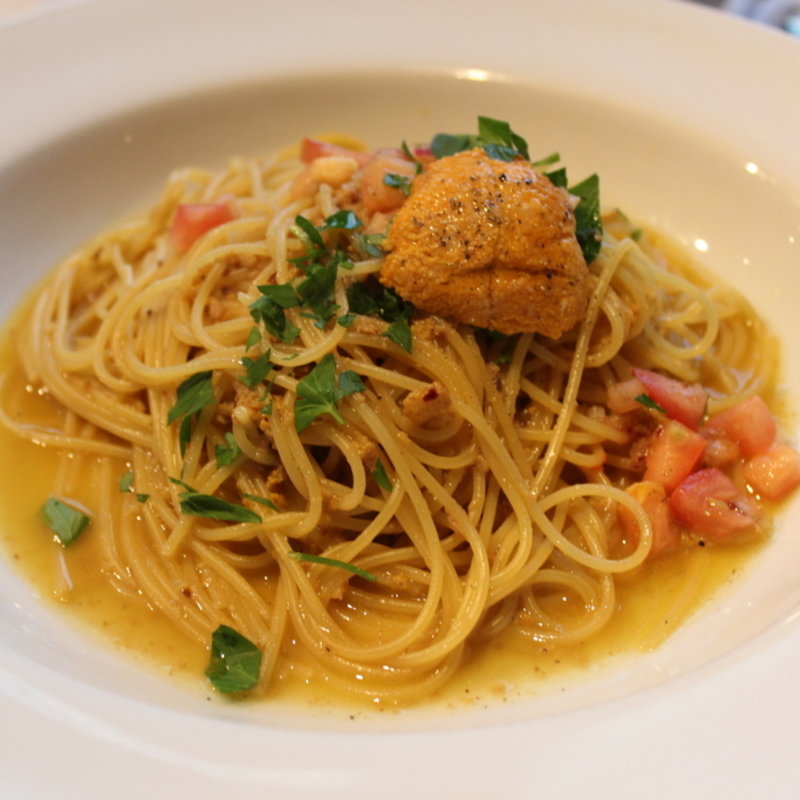 生ウニのぺペロンチーノ(Bernini Honolulu)