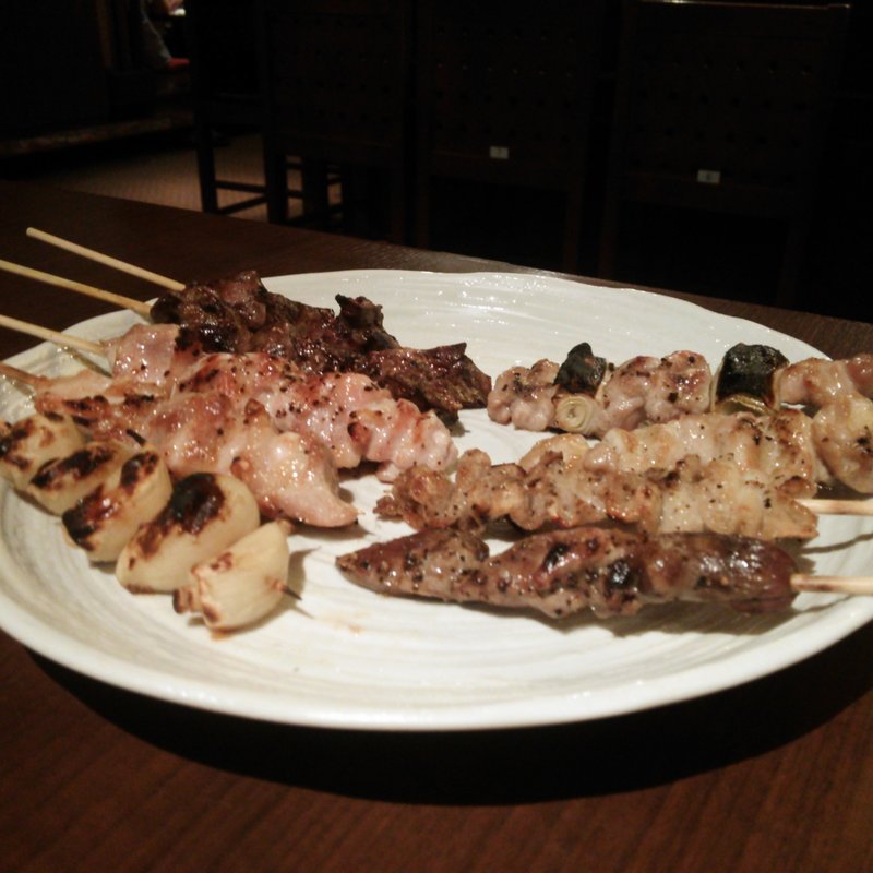 焼鳥　串の盛り合わせ(焼鳥の西屋)