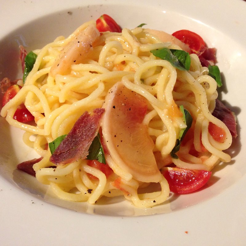 本日のパスタ(白桃と生ハムの冷製パスタ)(HYGEIA 高田馬場店 （ハイジア）)
