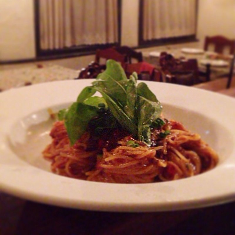 和牛のミートソースパスタ(Caro.)