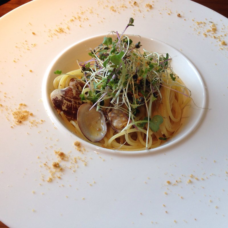 からすみとあさりのパスタ(Little Crown)