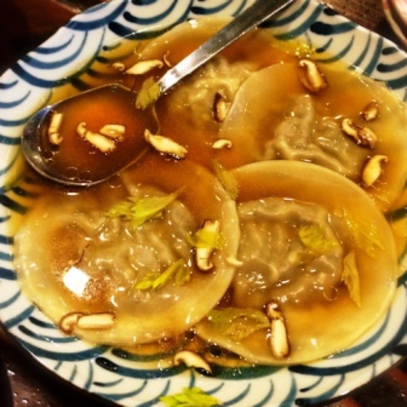 鴨のラビオリ(Yakitoriya)