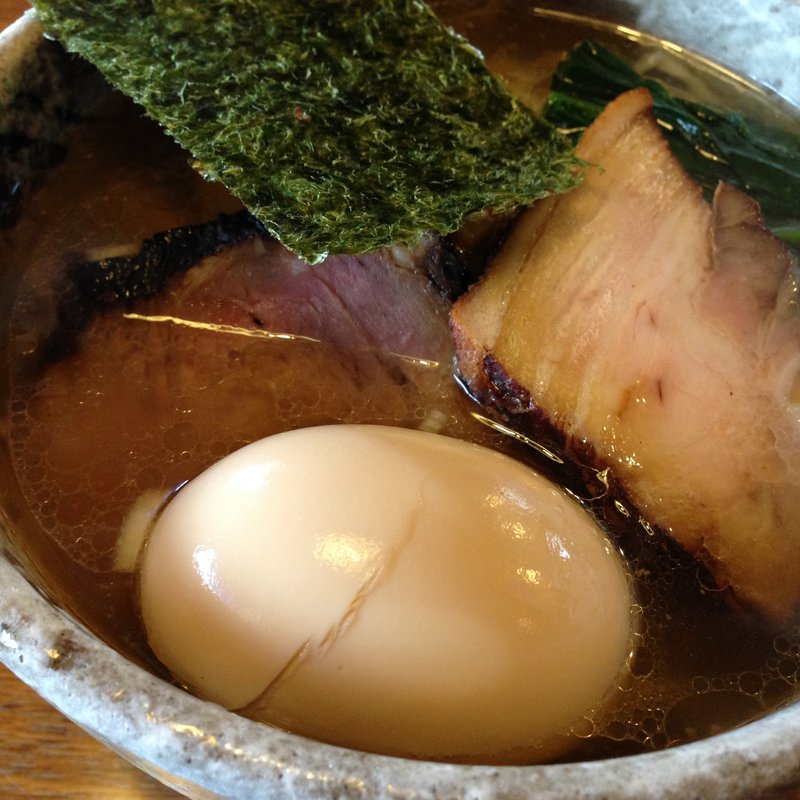 正油ラーメン　味玉(麺屋のばな)